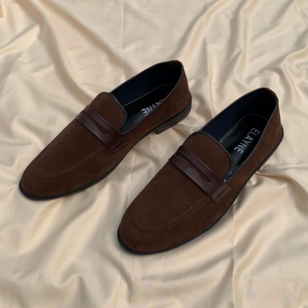 Men's Brown Suede Loafer