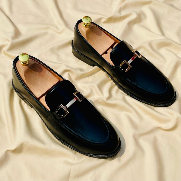 Elite Black Horsebit Loafers - Image 4